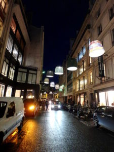 Rue de Mail at night